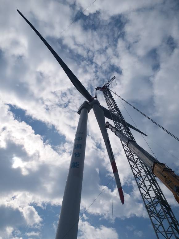 中节能钦南一期50MW风电场项目风机设备安装及调试工程施工